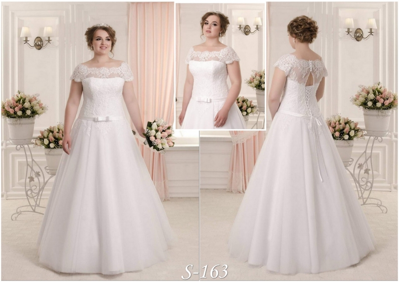 Свадебное платье  а-силуэт (принцесса) белое, из фатина, длинное, в пол, пышное, большого размера, фото, коллекция 2023