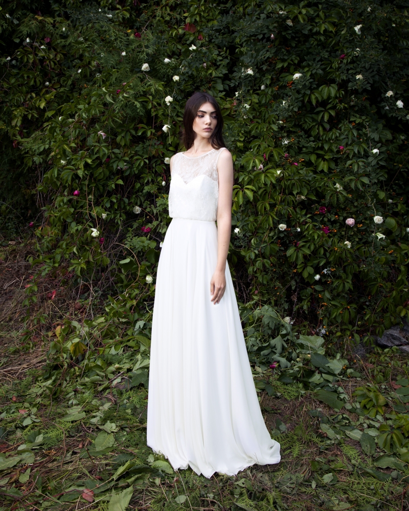 Свадебное платье Селина а-силуэт (принцесса) белое, длинное, фото, коллекция 2016