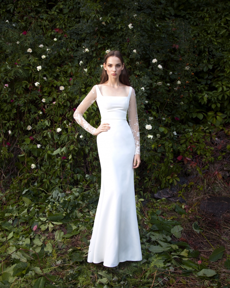 Свадебное платье Бетани годе (русалка) белое, длинное, фото, коллекция 2016