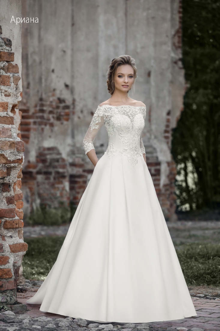 Свадебное платье Ариана бальное (пышное) белое, фото, коллекция 2017