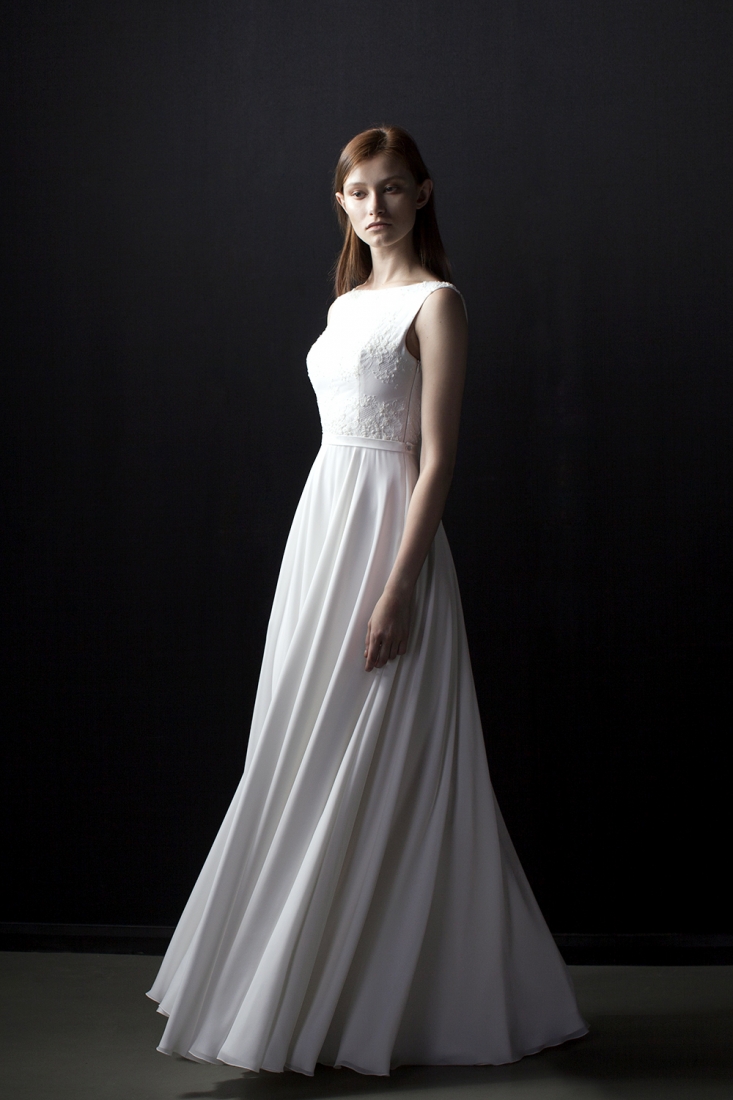 Свадебное платье Дезире а-силуэт (принцесса) белое, длинное, фото, коллекция 2017