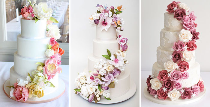 Почему лучше отказаться от живых цветов на свадебном торте?. Фото 7