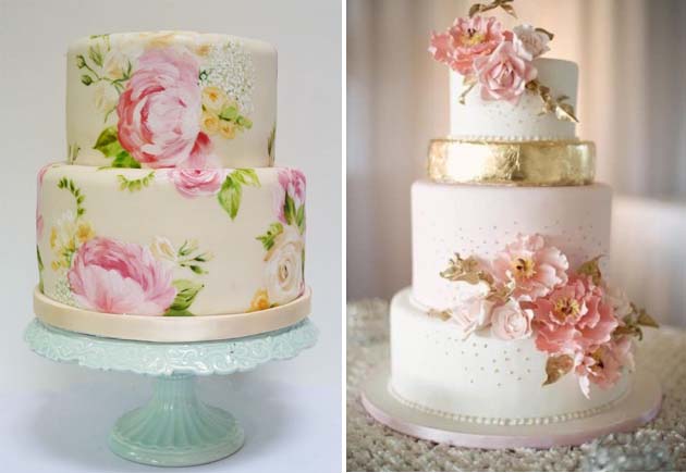 Почему лучше отказаться от живых цветов на свадебном торте?. Фото 11