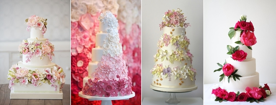 Почему лучше отказаться от живых цветов на свадебном торте?. Фото 5