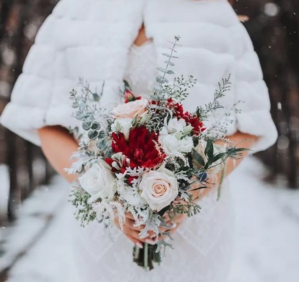 Зимний букет невесты. Фото 1