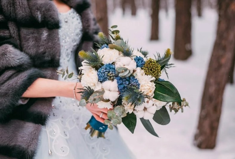 Зимний букет невесты. Фото 6