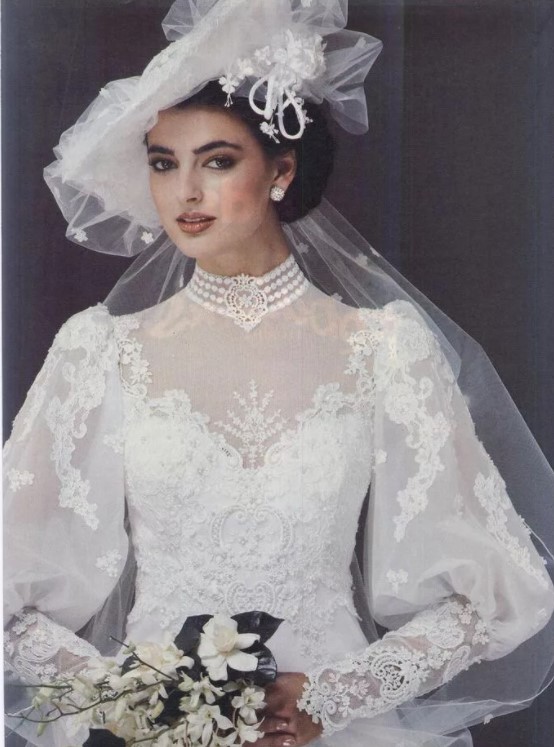 Свадебные платья в стиле 80-х годов. Фото 13