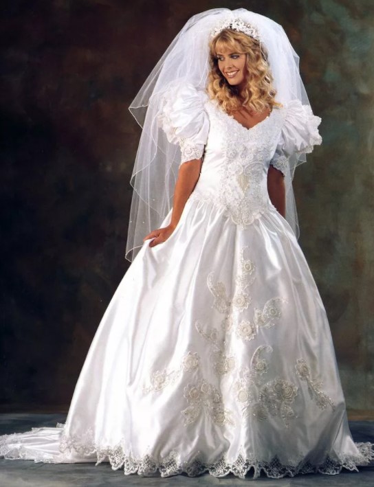 Свадебные платья в стиле 80-х годов. Фото 19