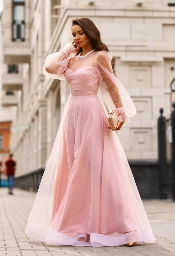 Свадебные платья розового цвета 2023. Фото 7