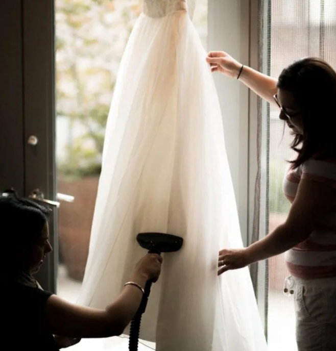 Как отпарить свадебное платье в домашних условиях. Фото 8