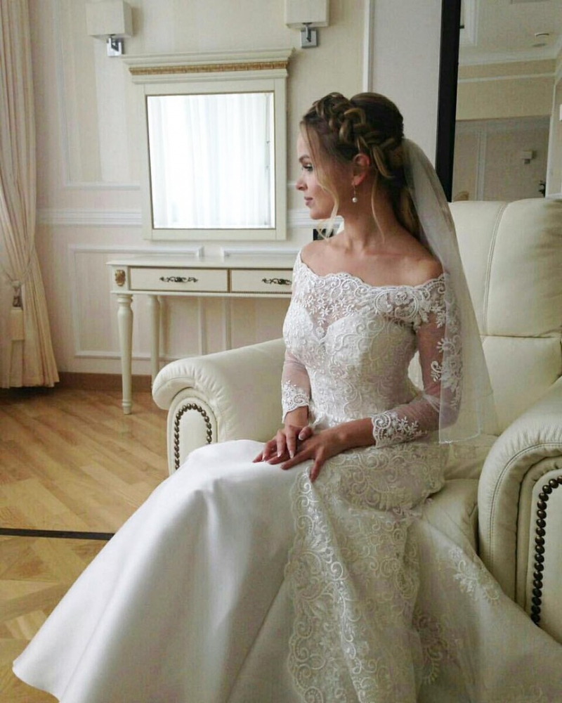Свадебное платье Ариана люкс а-силуэт (принцесса) белое, фото, коллекция 2018
