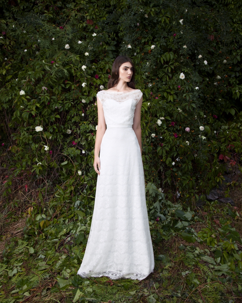 Свадебное платье Хетти а-силуэт (принцесса) белое, длинное, фото, коллекция 2016