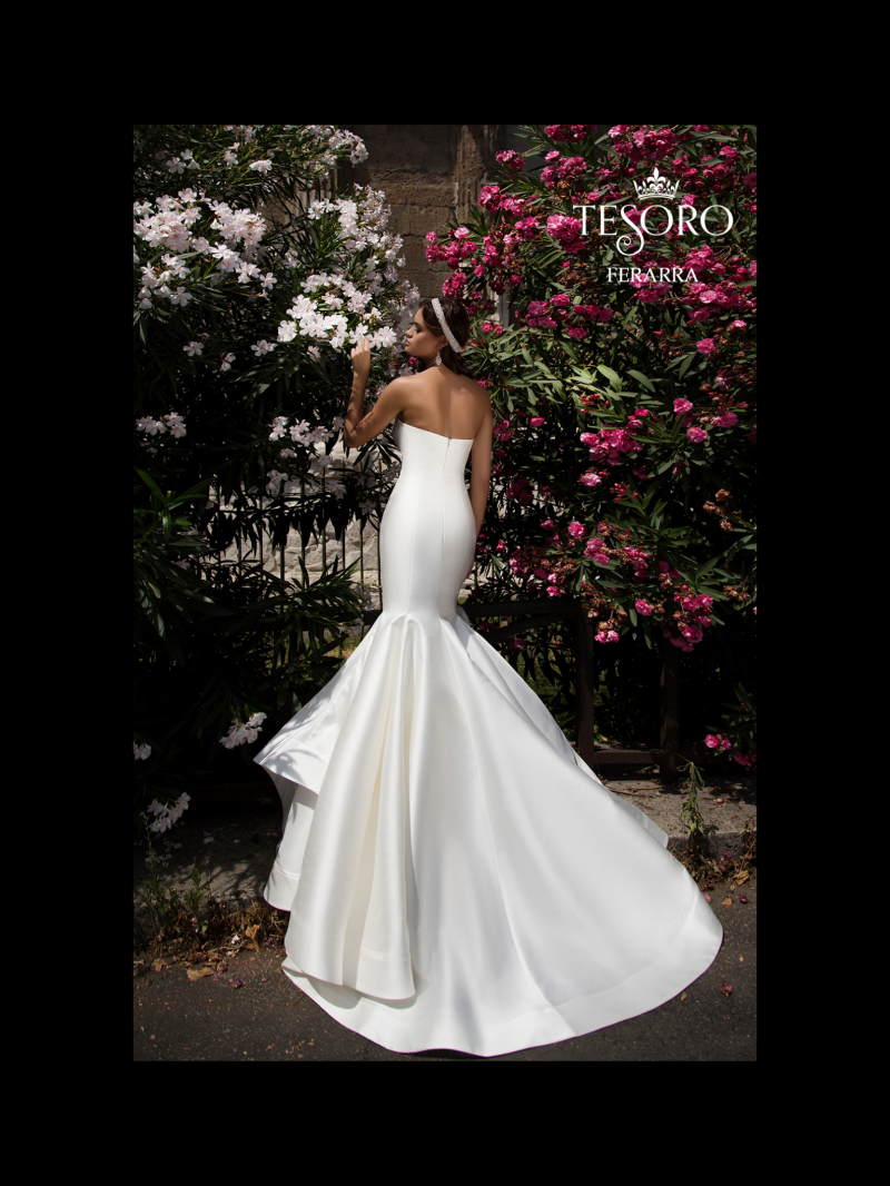 Свадебное платье Ferrara годе (русалка) белое, фото, коллекция 2017