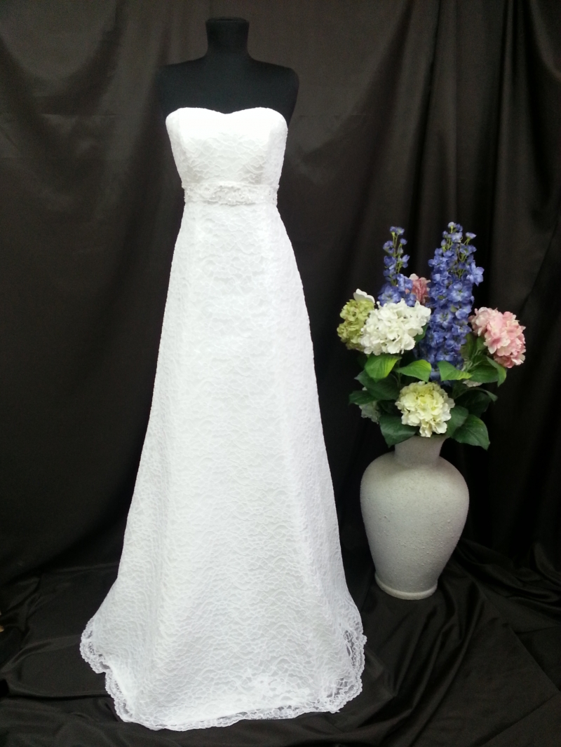 кружевное свадебное платье а-силуэт (принцесса) айвори, фото, коллекция 2014
