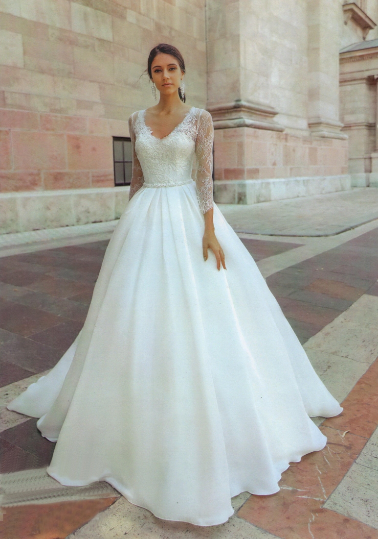 Свадебное платье 2041 бальное (пышное) айвори, закрытое, длинное, пышное, фото, коллекция 2020