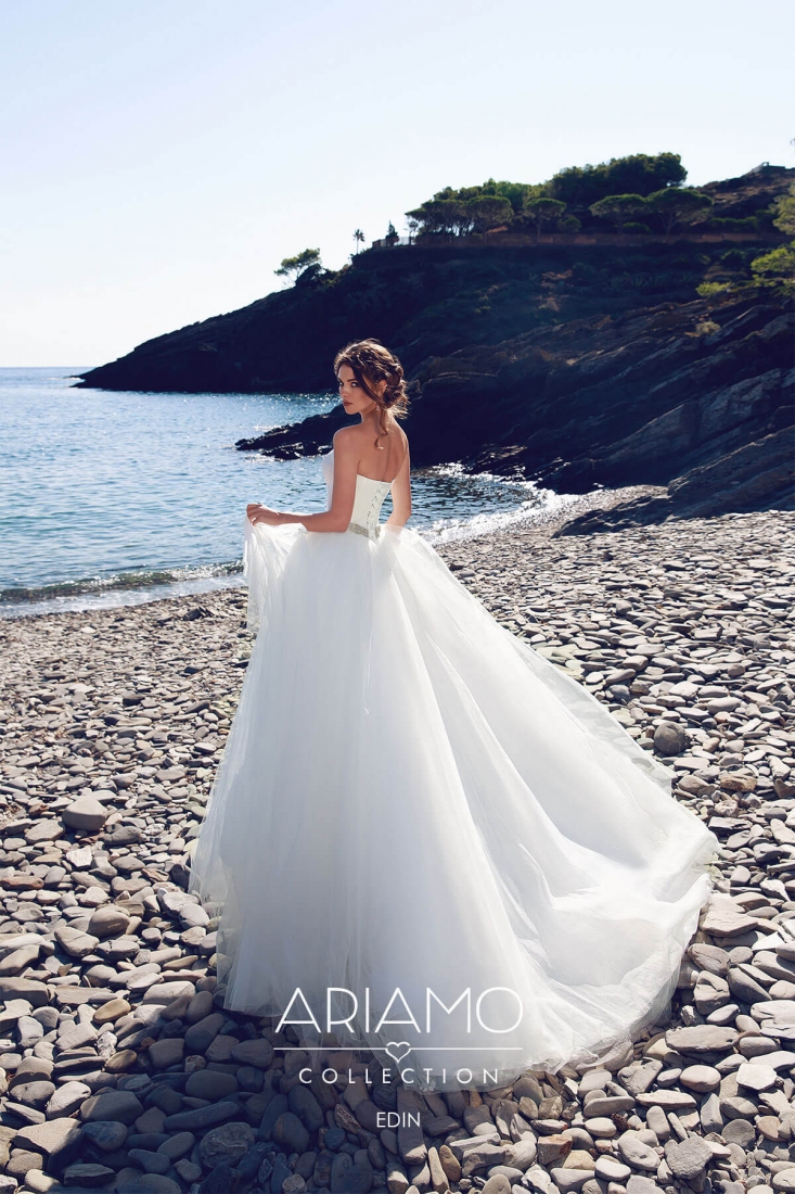 Свадебное платье Edin бальное (пышное) белое, длинное, фото, коллекция 2018