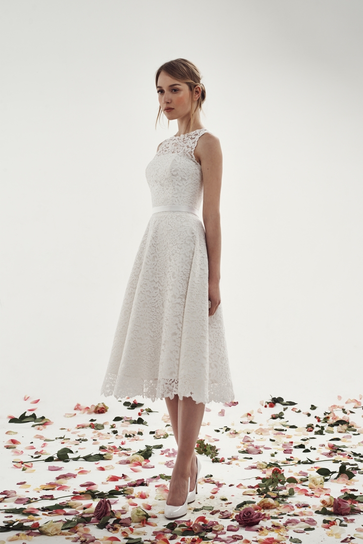 Свадебное платье Бриджит а-силуэт (принцесса) белое, фото, коллекция 2015