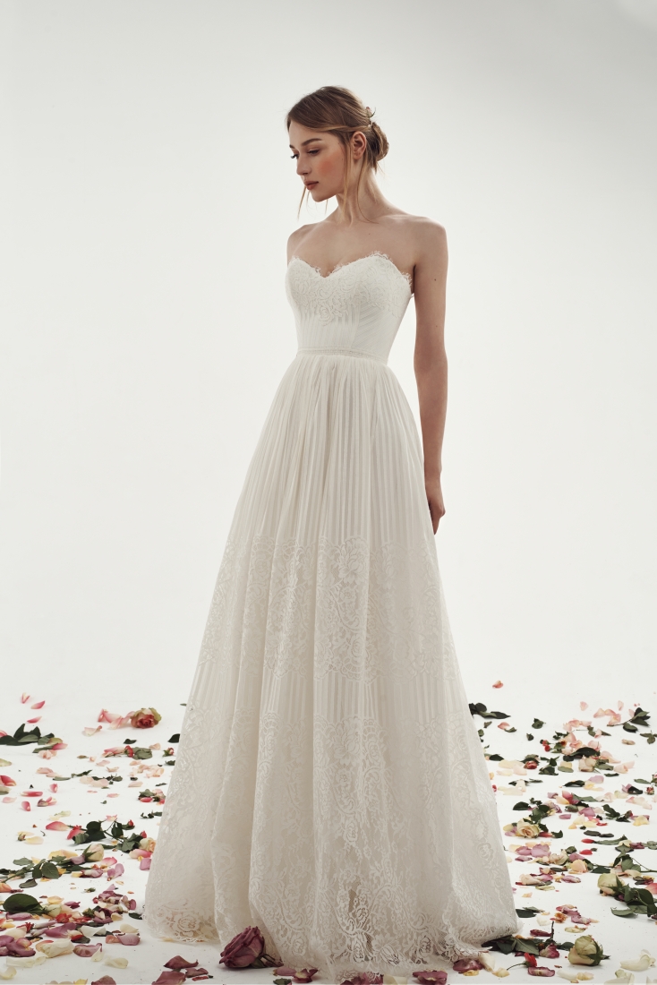 Свадебное платье Шерил а-силуэт (принцесса) белое, длинное, фото, коллекция 2015