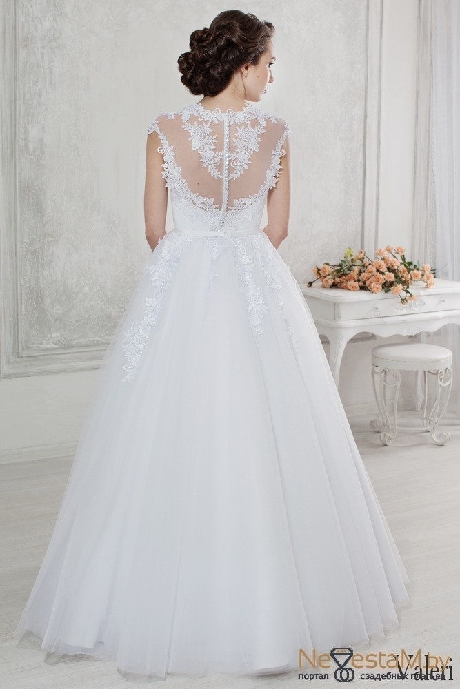 Свадебное платье Valeri бальное (пышное) белое, закрытое, длинное, пышное, фото, коллекция 2019