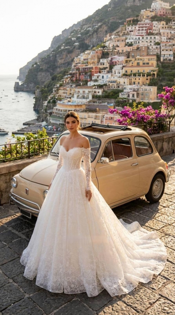 Свадебное платье Barbara бальное (пышное) айвори, из фатина, длинное, в пол, пышное, фото, коллекция 2026