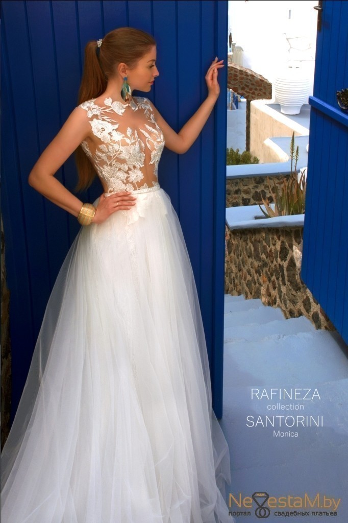 Свадебное платье Monica прямое айвори, фото, коллекция 2020