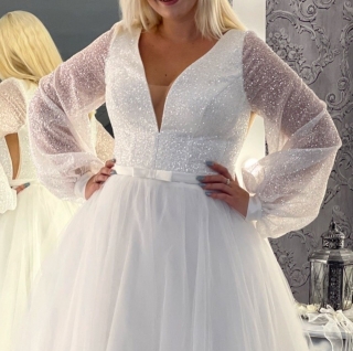 Блестящее свадебное платье купить в Минске