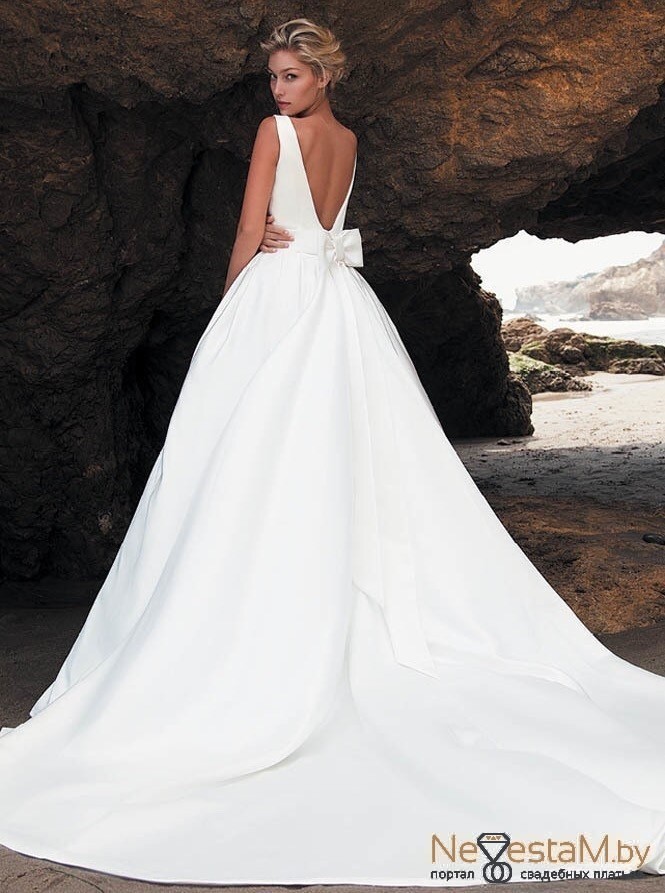 Свадебное платье Bruno а-силуэт (принцесса) белое, длинное, фото, коллекция 2016