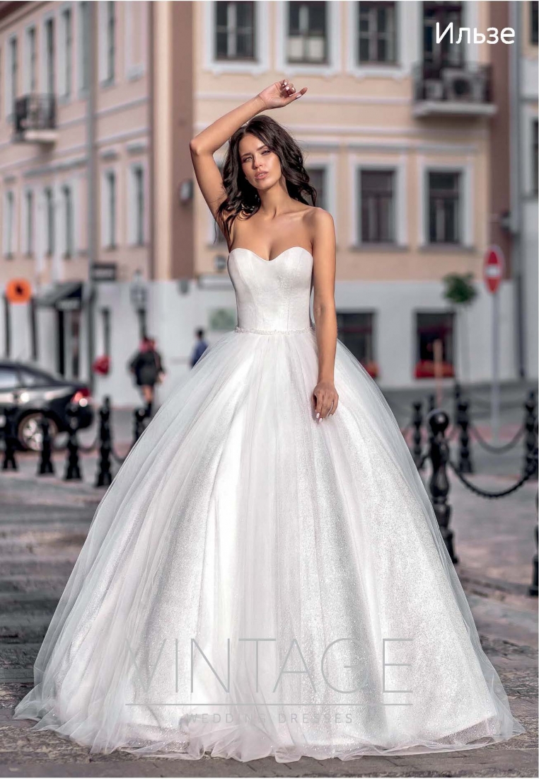 Свадебное платье Ильзе а-силуэт (принцесса) айвори, фото, коллекция 2019