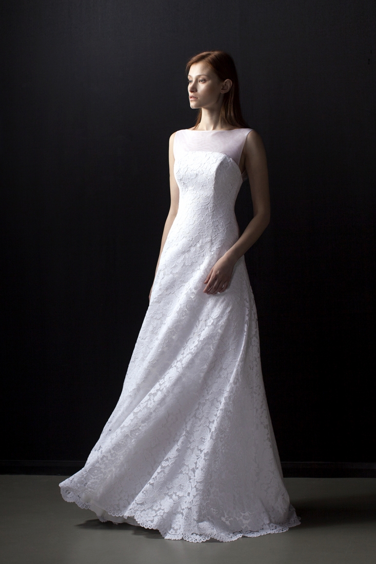 Свадебное платье Пейдж а-силуэт (принцесса) белое, длинное, фото, коллекция 2017