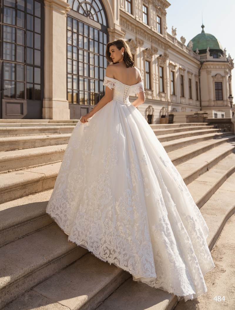 Свадебное платье 484 бальное (пышное) белое, длинное, пышное, фото, коллекция 2020
