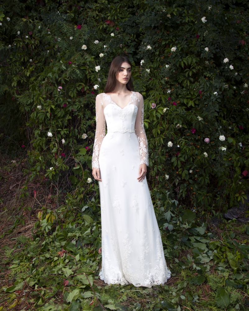 Свадебное платье Фелина а-силуэт (принцесса) белое, длинное, фото, коллекция 2016