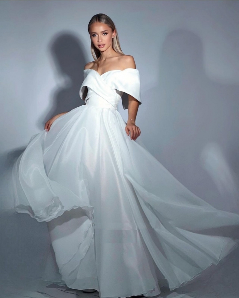 Свадебное платье Verona а-силуэт (принцесса) айвори, из фатина, из атласа, длинное, большого размера, фото, коллекция 2024