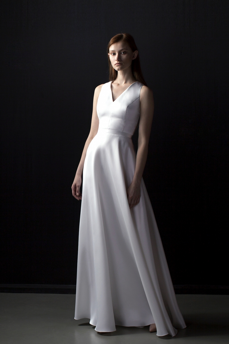 Свадебное платье Дикси а-силуэт (принцесса) белое, длинное, фото, коллекция 2017
