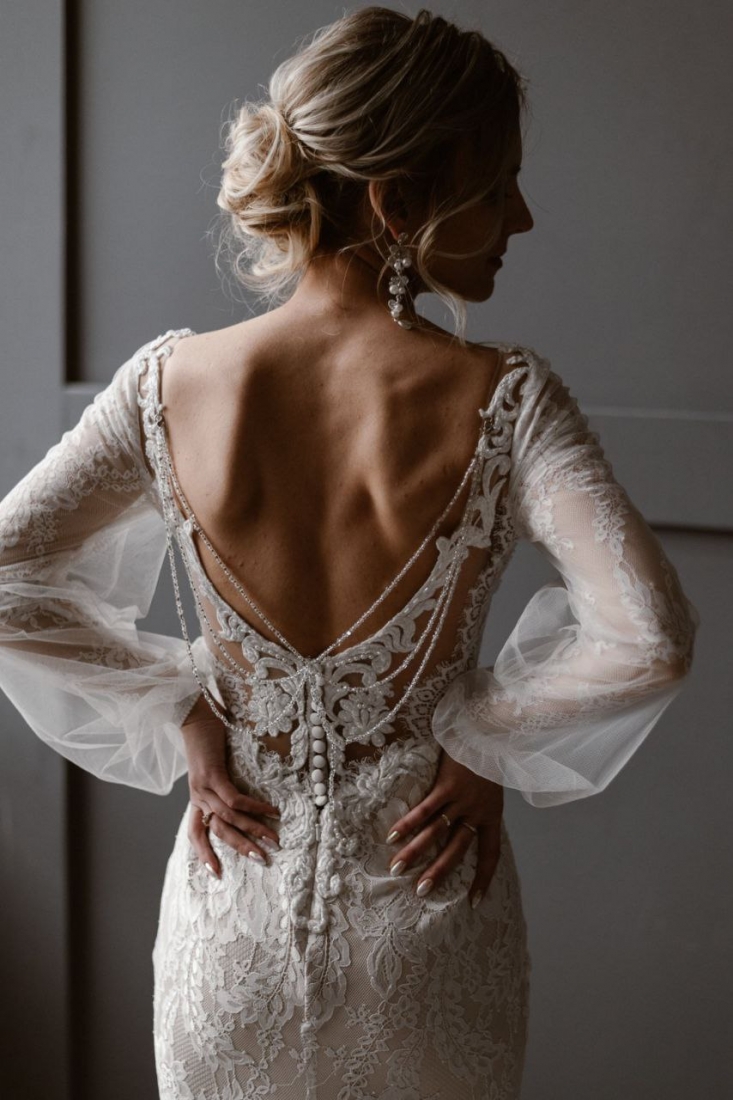 Свадебное платье Салвия прямое айвори, длинное, в пол, фото, коллекция 2022