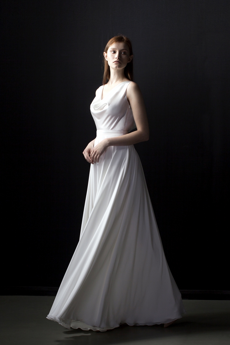 Свадебное платье Дейзи а-силуэт (принцесса) белое, длинное, фото, коллекция 2017