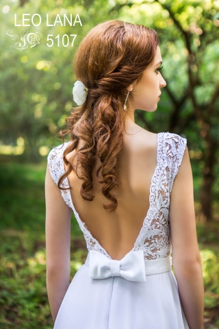 нежное свадебное платье с красивой кружевной спинкой купить в Минске