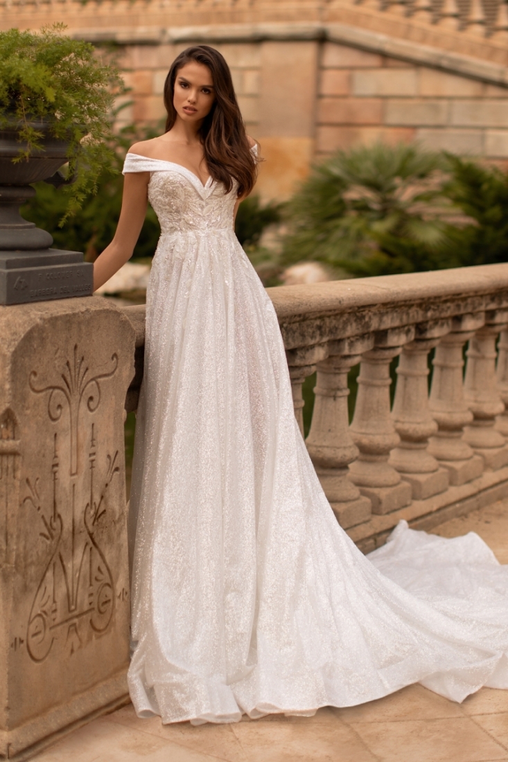 Свадебное платье Sohie  а-силуэт (принцесса) белое, фото, коллекция 2020