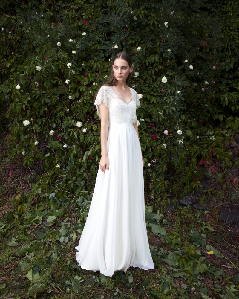 Свадебное платье Бетти а-силуэт (принцесса) белое, длинное, фото, коллекция 2016