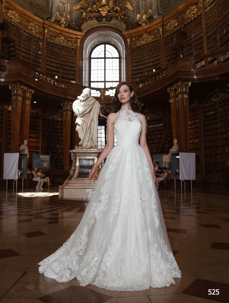 Свадебное платье 465 бальное (пышное) белое, длинное, фото, коллекция 2020