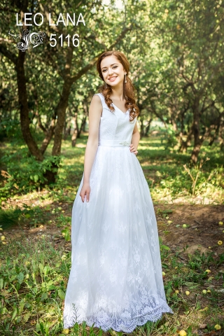 пышное кружевное свадебное платье купить в Минске
